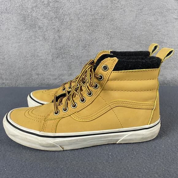 Vans Sk8-Hi MTE Shoes Mens Size 6 Wheat Yellow High Top Skateboard Winter Boots - Picture 10 of 14
